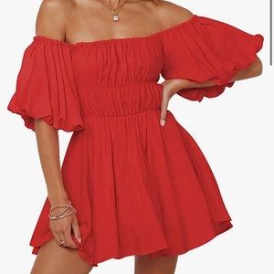 Red fit & flare dress ❤️